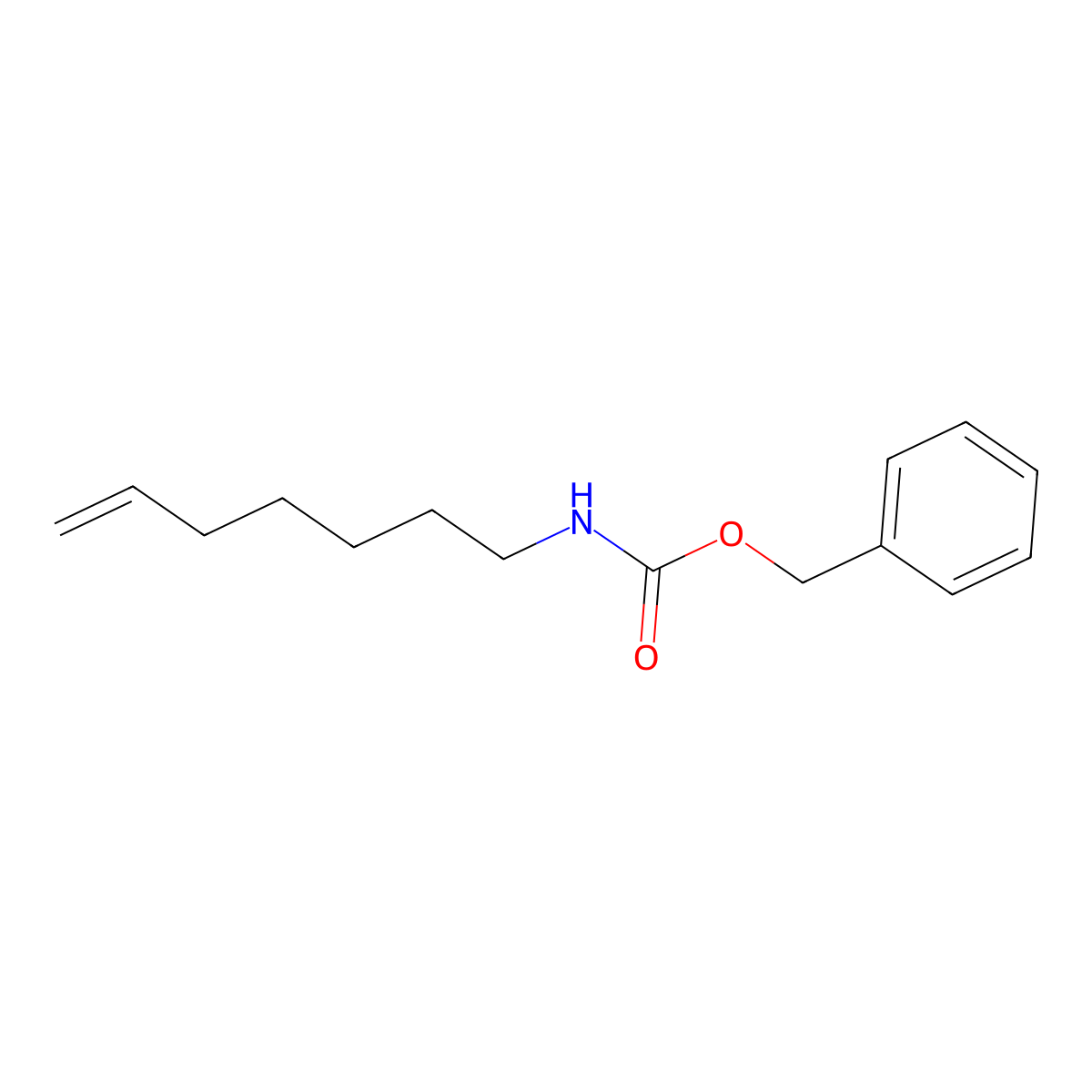 benzyl N-(hept-6-en-1-yl)carbamate molecular structure, CAS 2680687-47-0