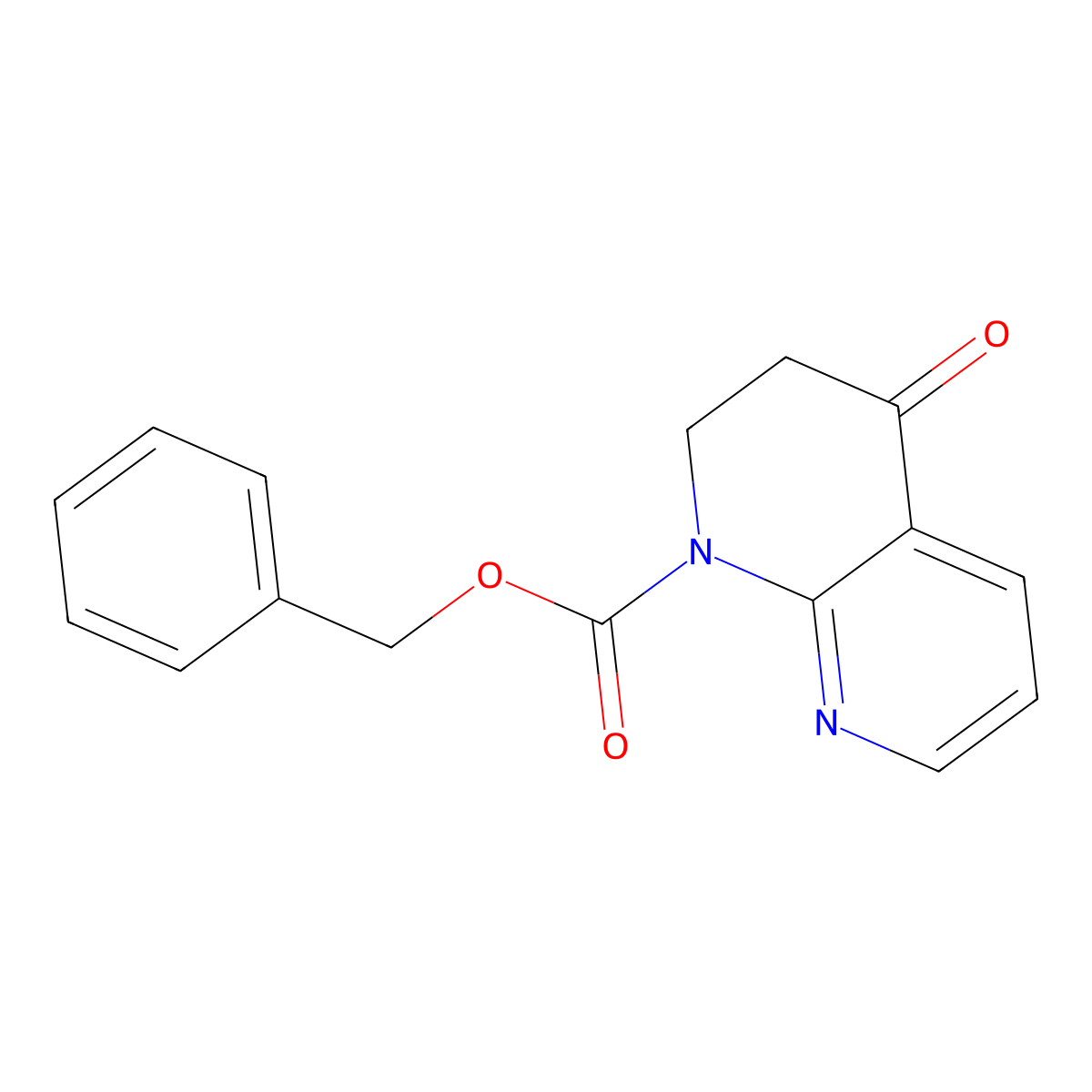Benzyl 4-oxo-1,2,3,4-tetrahydro-1,8-naphthyridine-1-carboxylate molecular structure, CAS 2680687-72-1