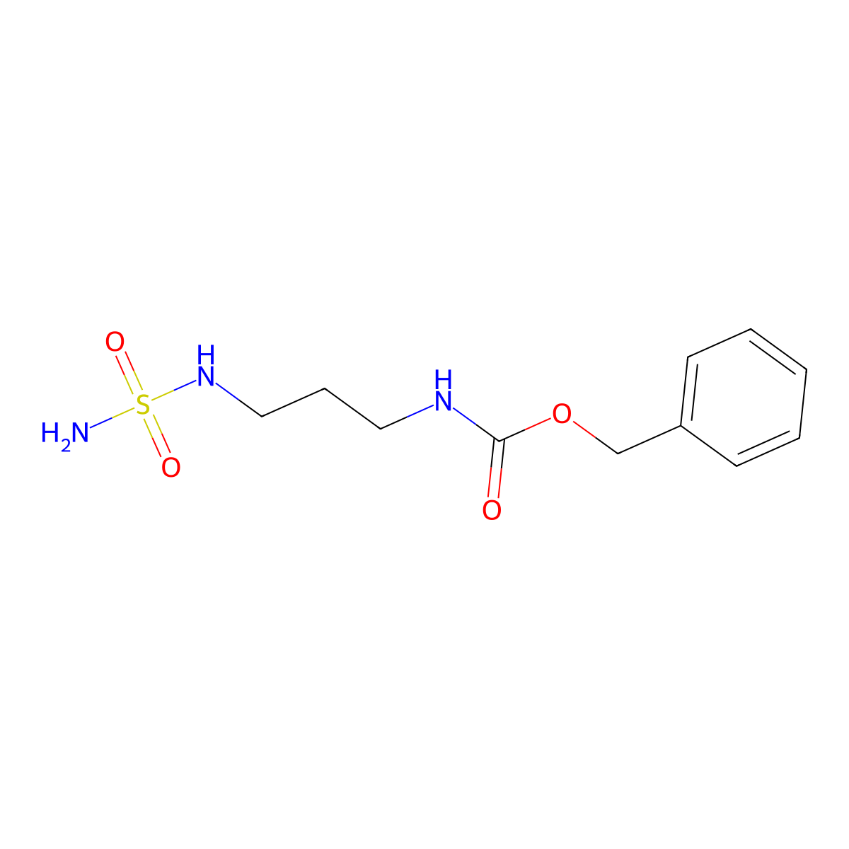 benzyl N-[3-(sulfamoylamino)propyl]carbamate molecular structure, CAS 2680687-75-4