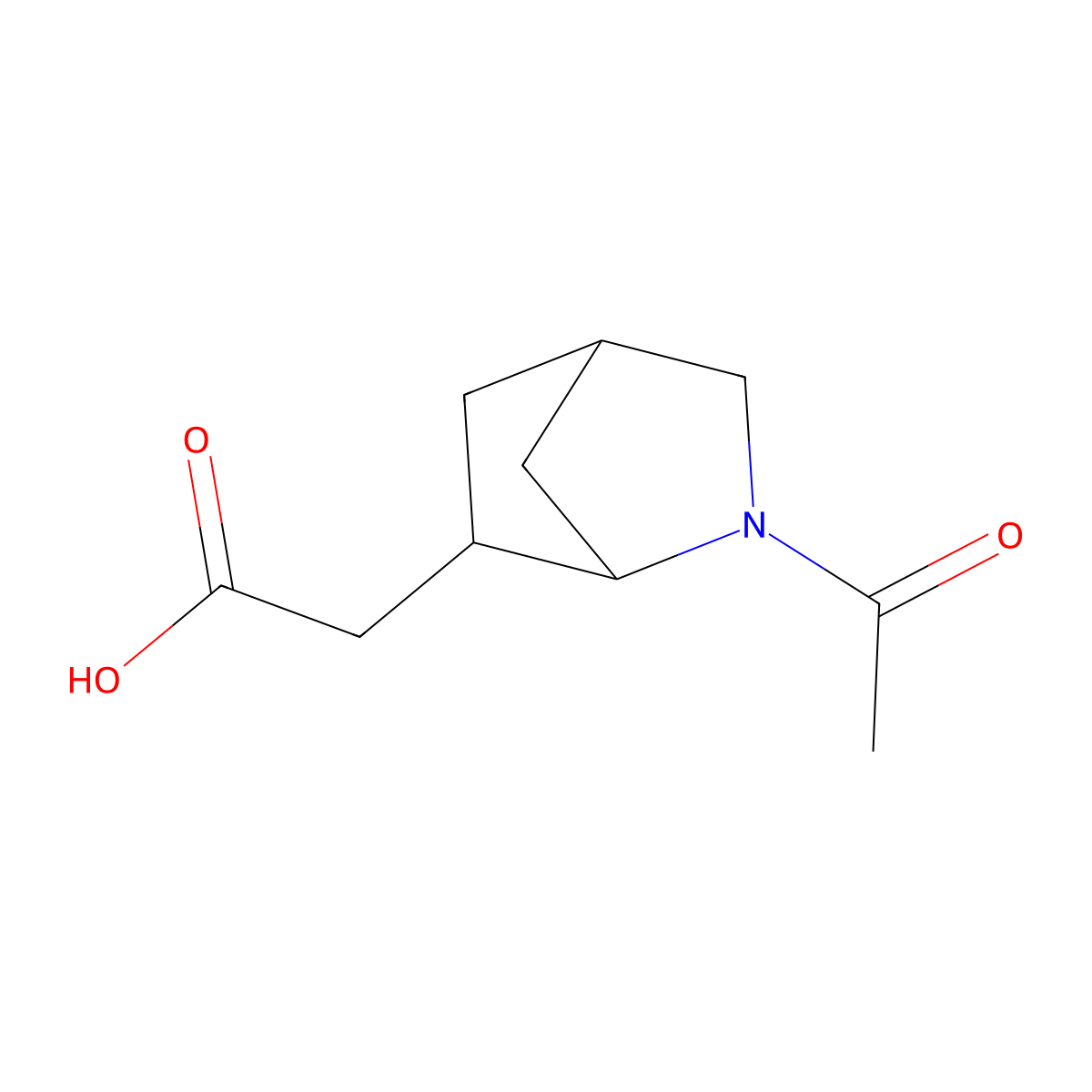 2-{2-Acetyl-2-azabicyclo[2.2.1]heptan-6-yl}acetic acid molecular structure, CAS 2680688-62-2