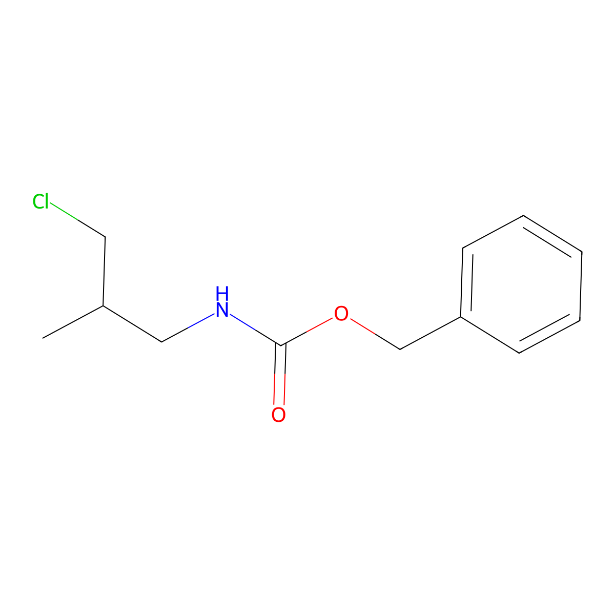 benzyl N-(3-chloro-2-methylpropyl)carbamate molecular structure, CAS 2680690-12-2