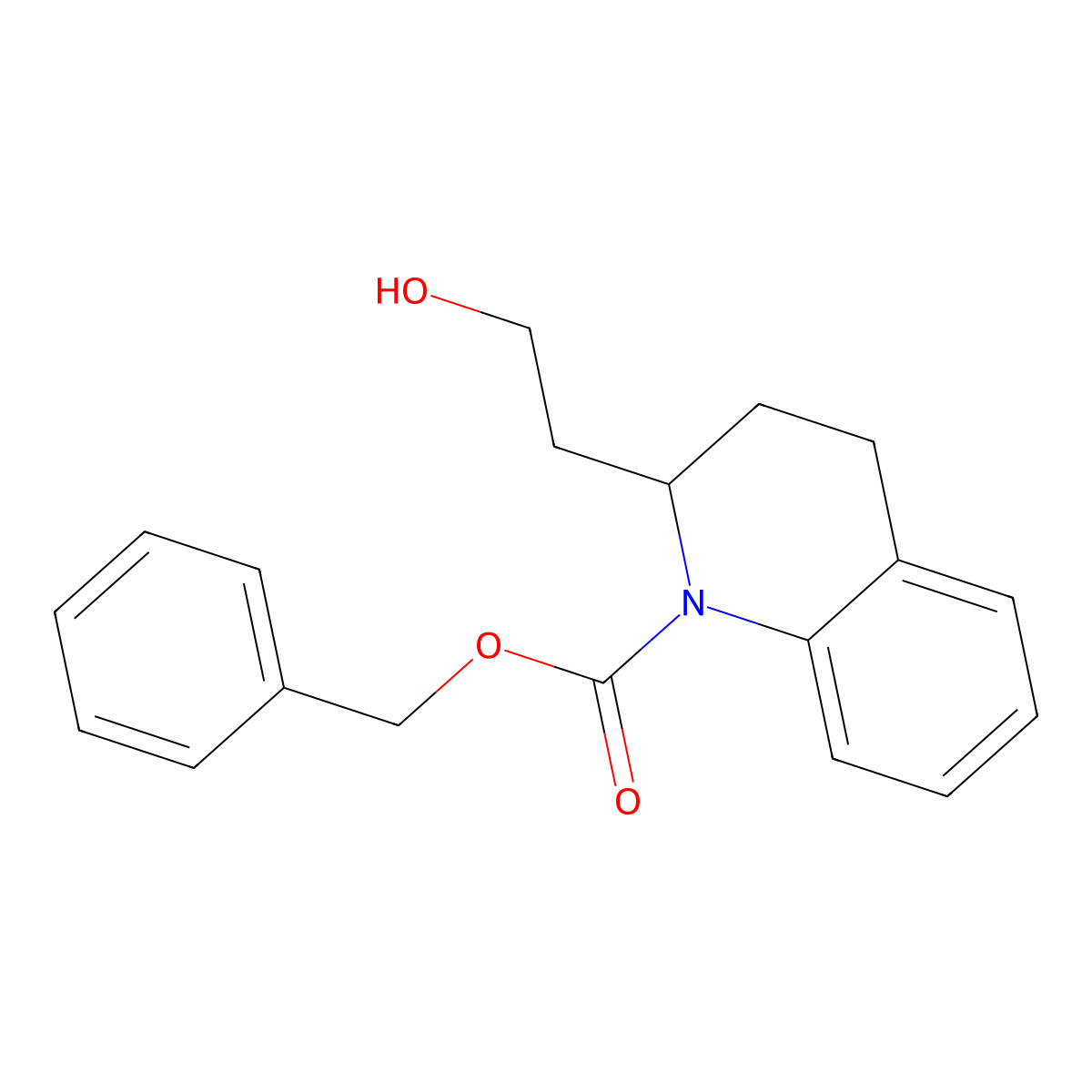 Benzyl 2-(2-hydroxyethyl)-1,2,3,4-tetrahydroquinoline-1-carboxylate molecular structure, CAS 2680692-05-9