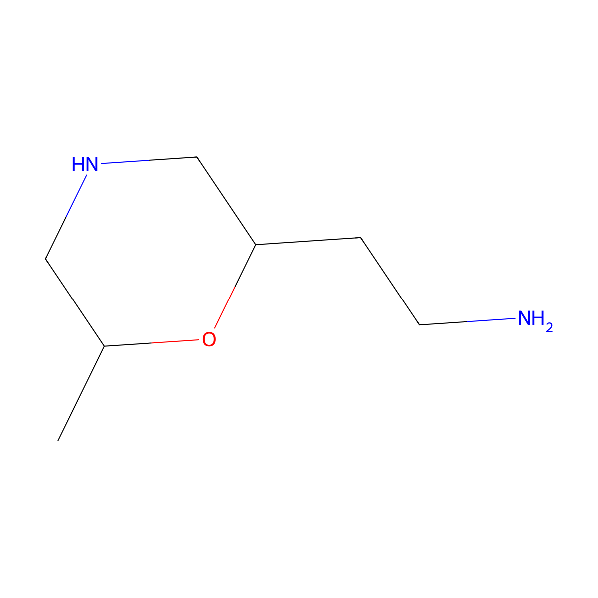 2-(6-Methylmorpholin-2-yl)ethan-1-amine molecular structure, CAS 2680692-95-7