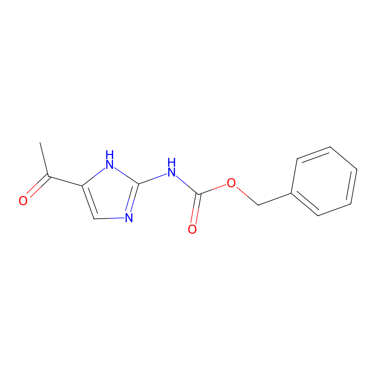 benzyl N-(5-acetyl-1H-imidazol-2-yl)carbamate molecular structure, CAS 2680693-07-4