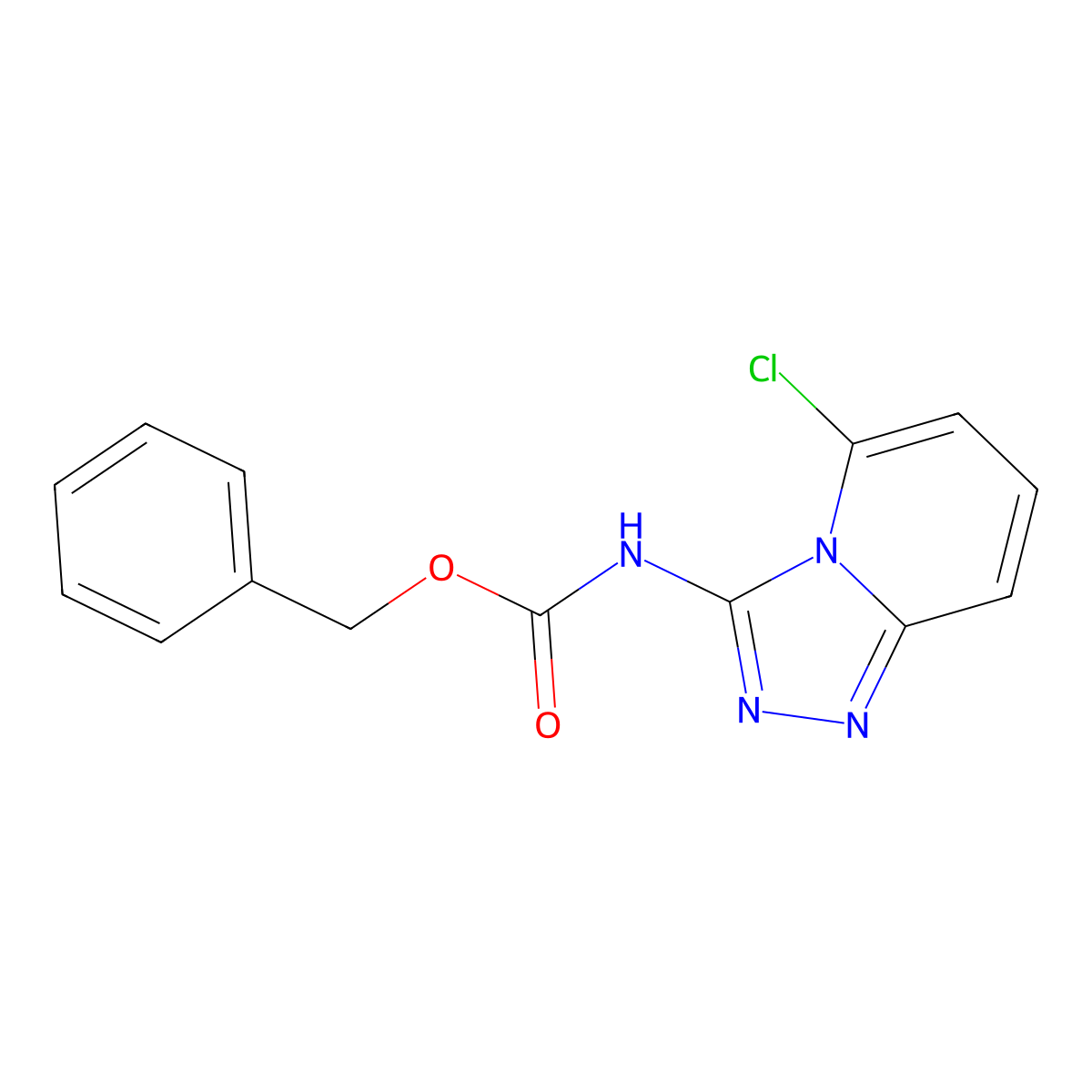 benzyl N-{5-chloro-[1,2,4]triazolo[4,3-a]pyridin-3-yl}carbamate molecular structure, CAS 2680693-29-0