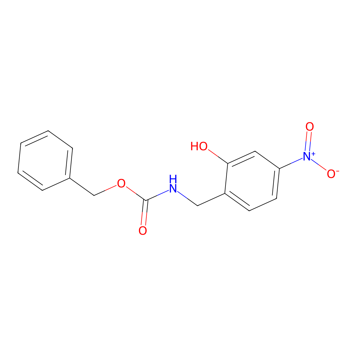 benzyl N-[(2-hydroxy-4-nitrophenyl)methyl]carbamate molecular structure, CAS 2680695-37-6