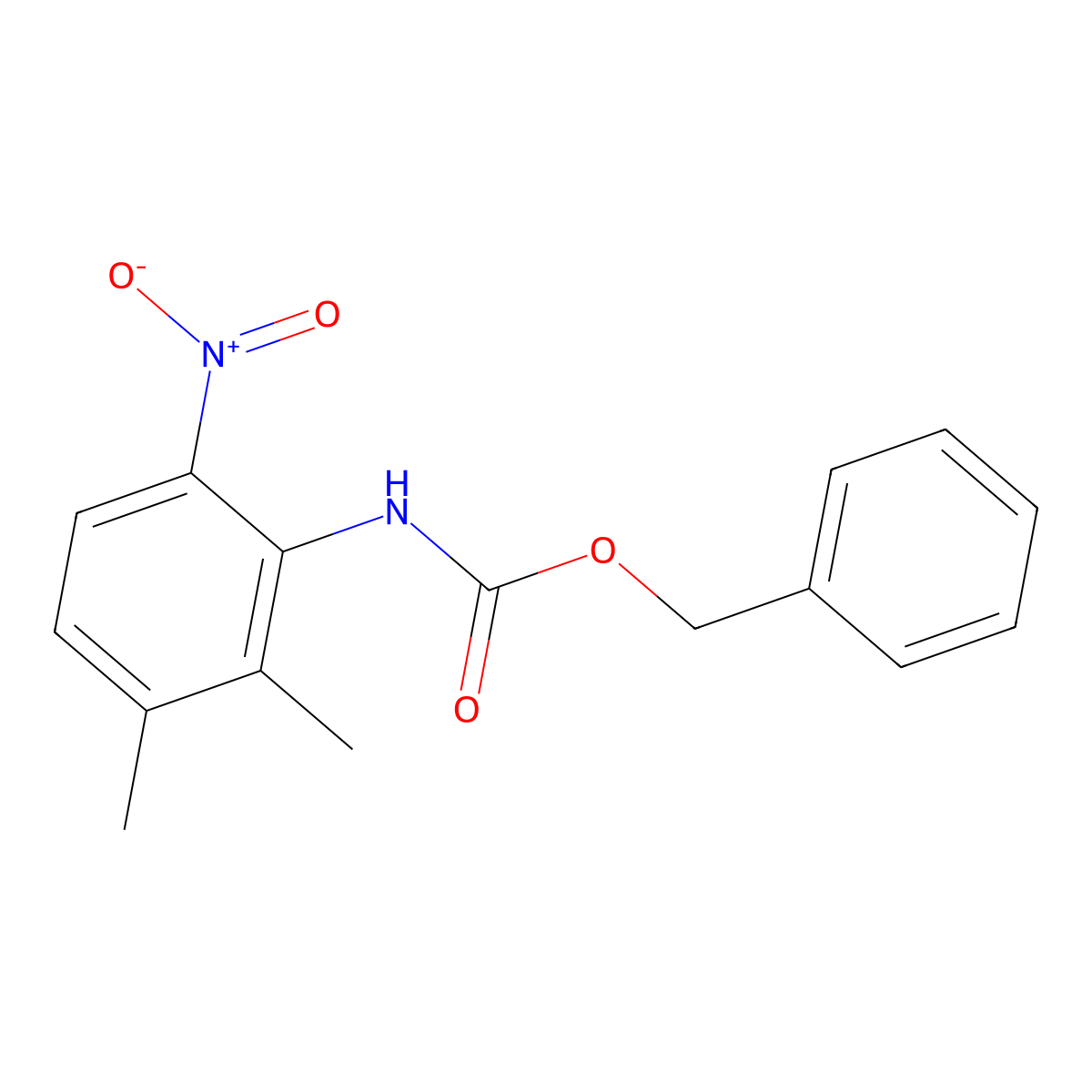 benzyl N-(2,3-dimethyl-6-nitrophenyl)carbamate molecular structure, CAS 2680695-46-7
