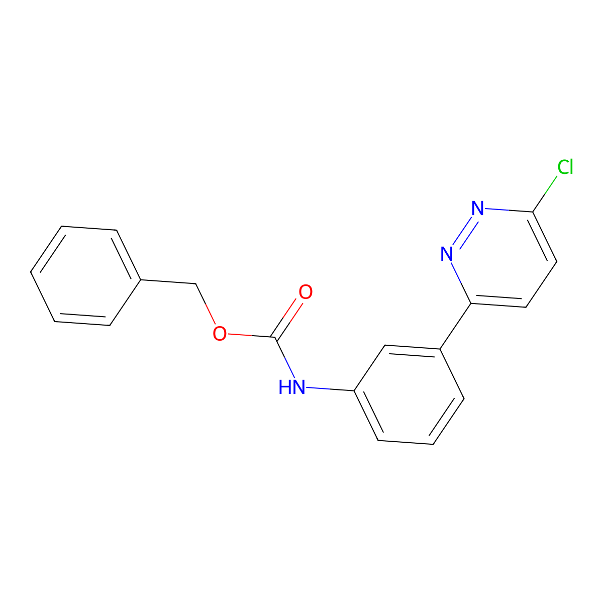 benzyl N-[3-(6-chloropyridazin-3-yl)phenyl]carbamate molecular structure, CAS 2680695-84-3