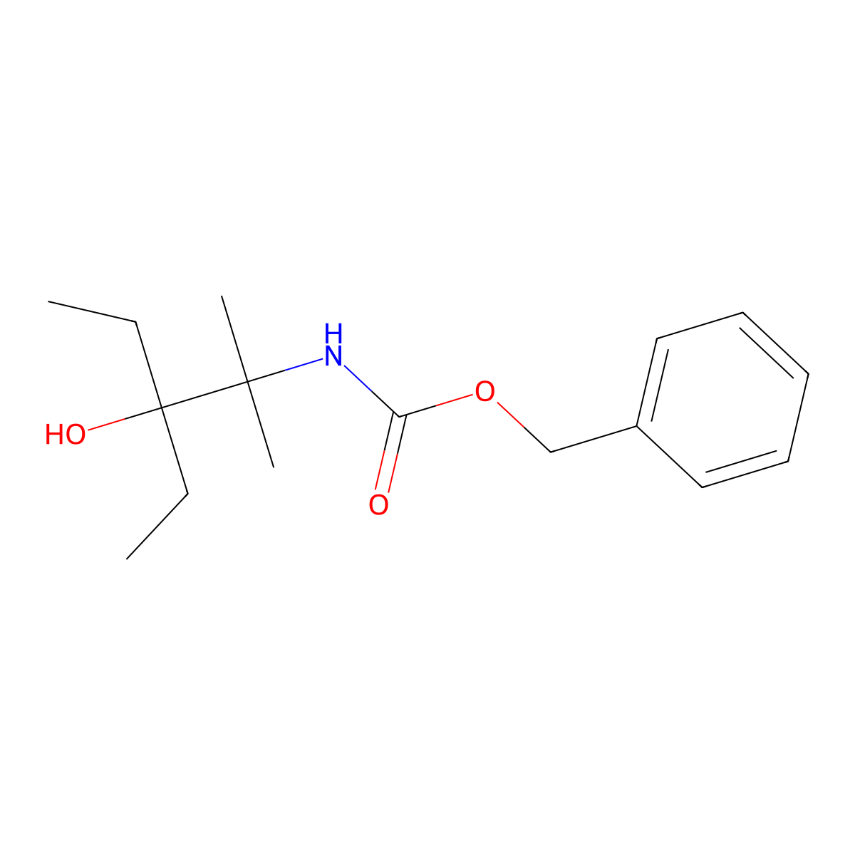 benzyl N-(3-ethyl-3-hydroxy-2-methylpentan-2-yl)carbamate molecular structure, CAS 2680696-18-6