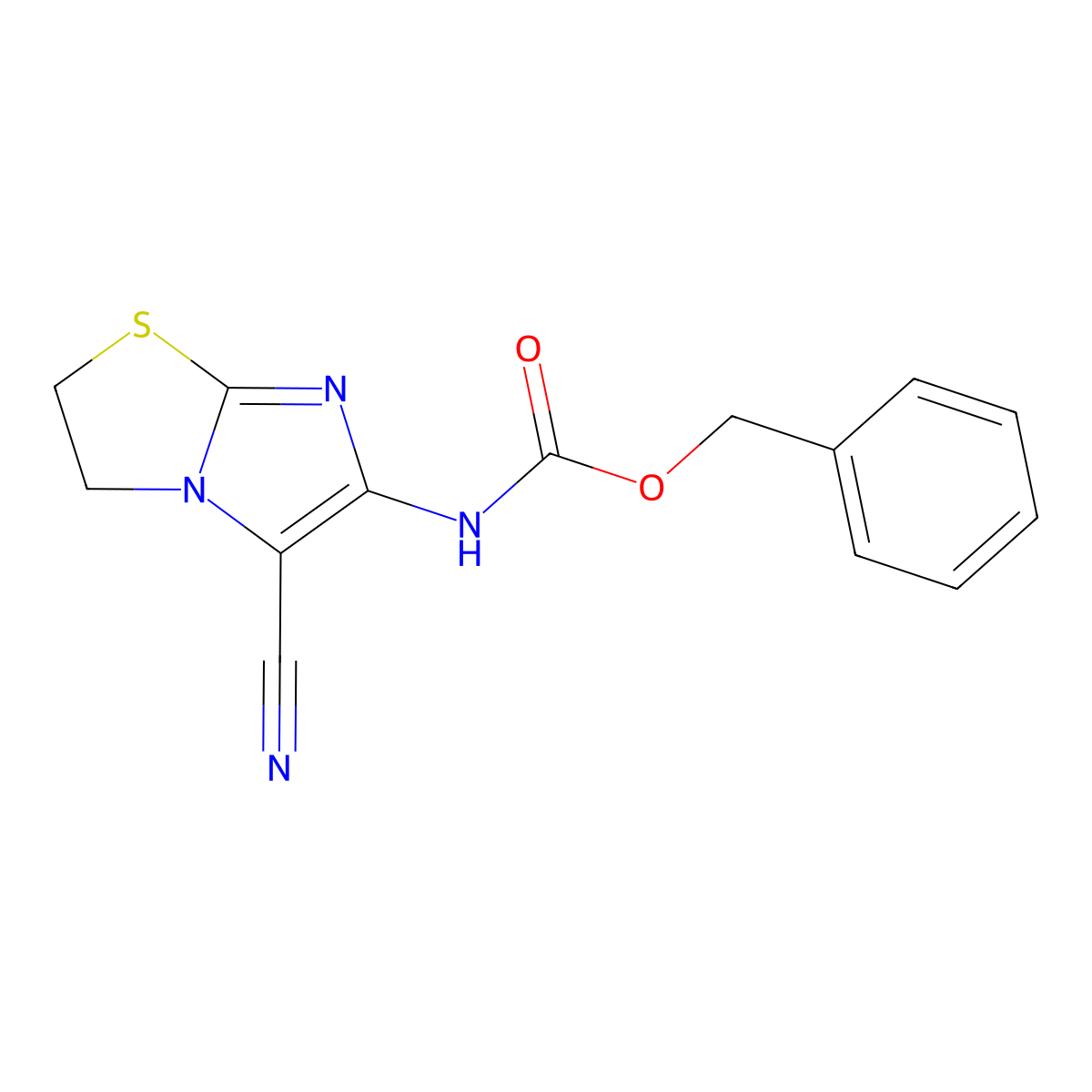 benzyl N-{5-cyano-2H,3H-imidazo[2,1-b][1,3]thiazol-6-yl}carbamate molecular structure, CAS 2680696-32-4