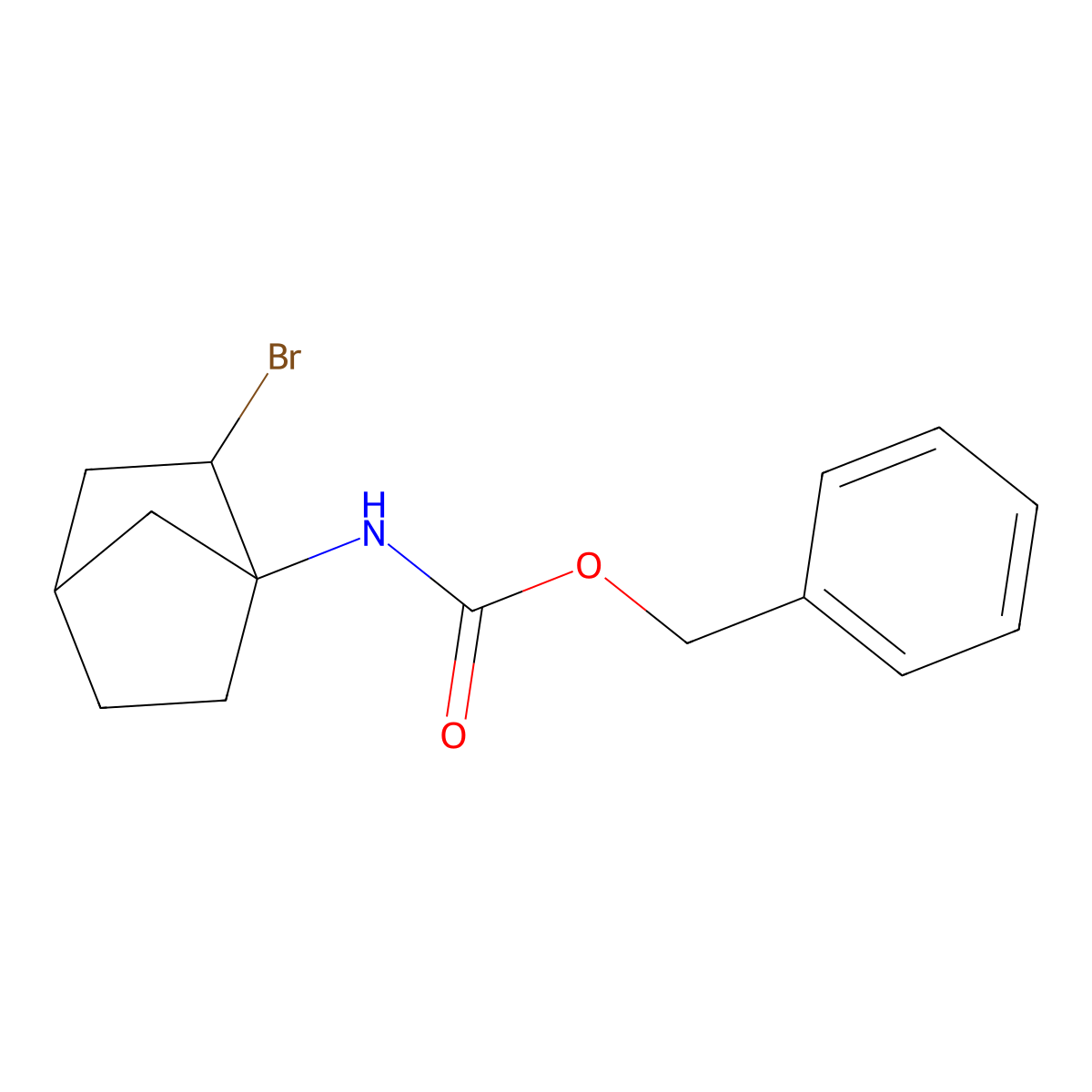 benzyl N-{2-bromobicyclo[2.2.1]heptan-1-yl}carbamate molecular structure, CAS 2680697-07-6