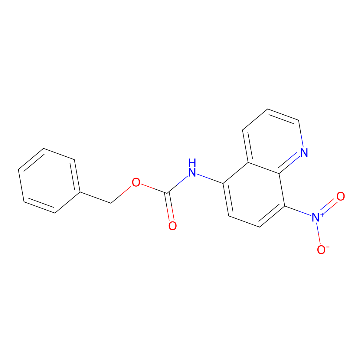 benzyl N-(8-nitroquinolin-5-yl)carbamate molecular structure, CAS 2680697-55-4