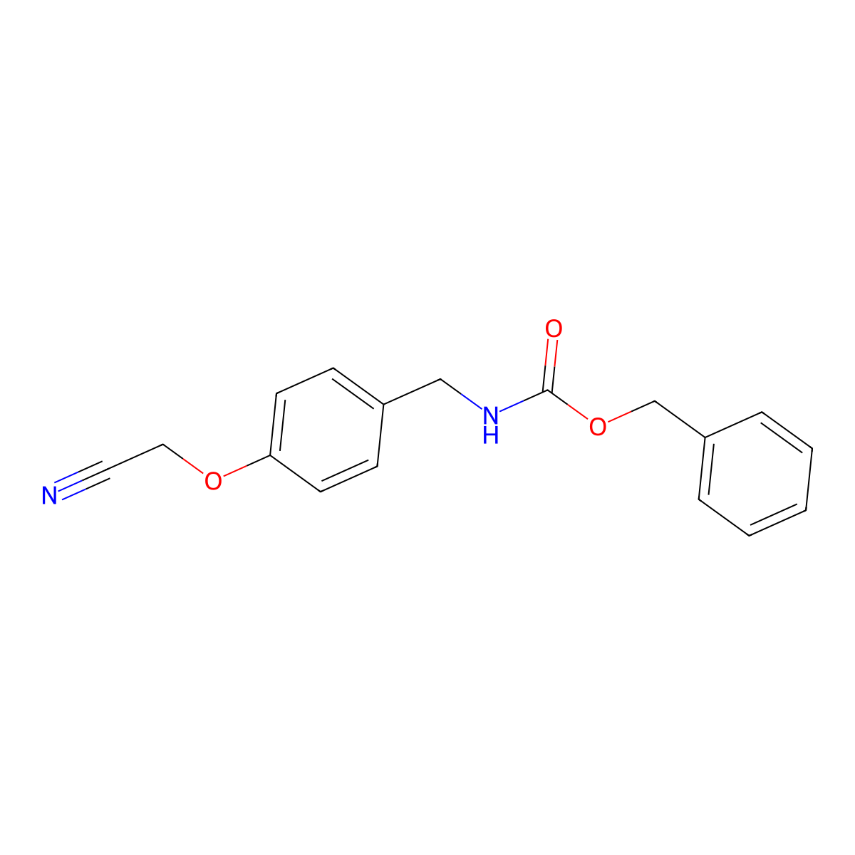 benzyl N-{[4-(cyanomethoxy)phenyl]methyl}carbamate molecular structure, CAS 2680697-74-7