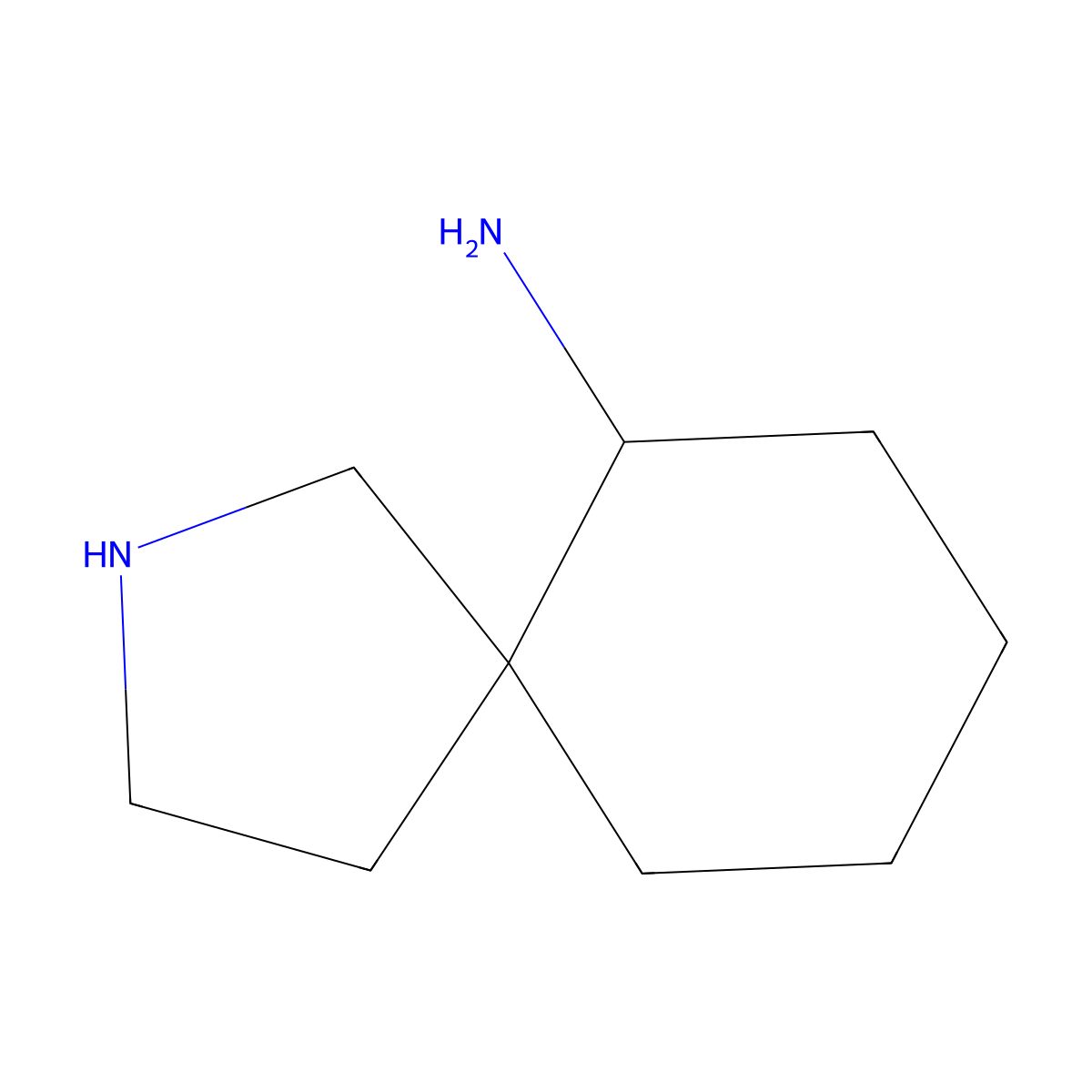 2-Azaspiro[4.5]decan-6-amine molecular structure, CAS 2680698-11-5