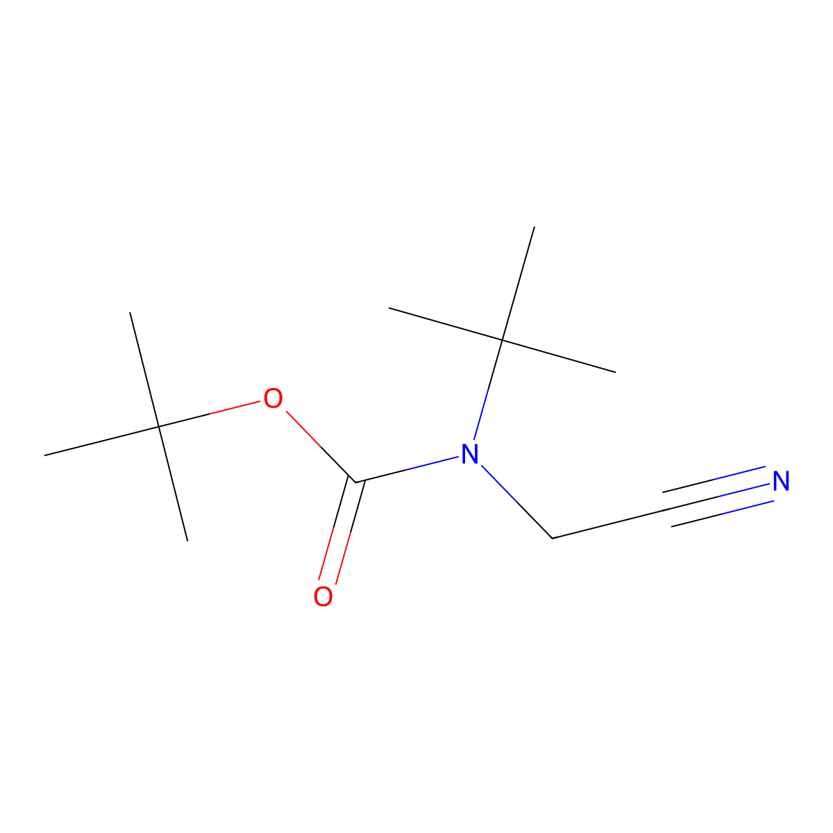 tert-butyl N-tert-butyl-N-(cyanomethyl)carbamate molecular structure, CAS 2680698-49-9