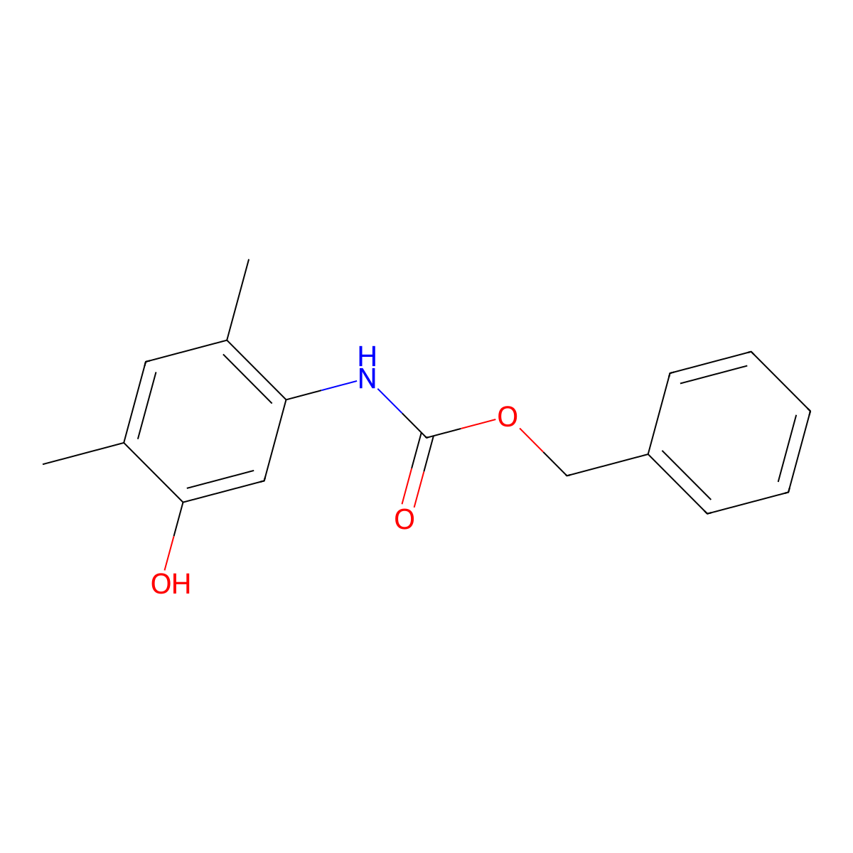 benzyl N-(5-hydroxy-2,4-dimethylphenyl)carbamate molecular structure, CAS 2680698-81-9