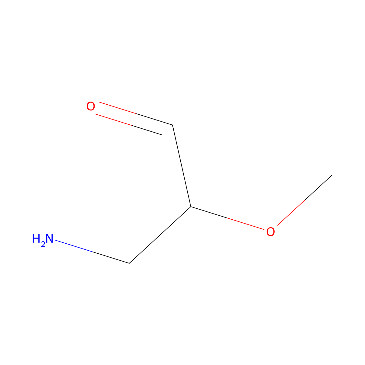 3-Amino-2-methoxypropanal molecular structure, CAS 2680698-98-8