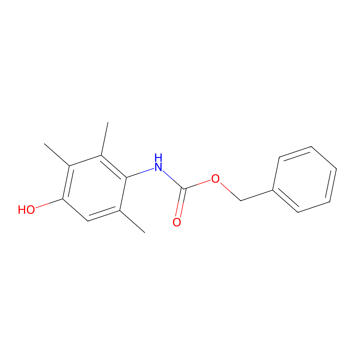 benzyl N-(4-hydroxy-2,3,6-trimethylphenyl)carbamate molecular structure, CAS 2680699-47-0