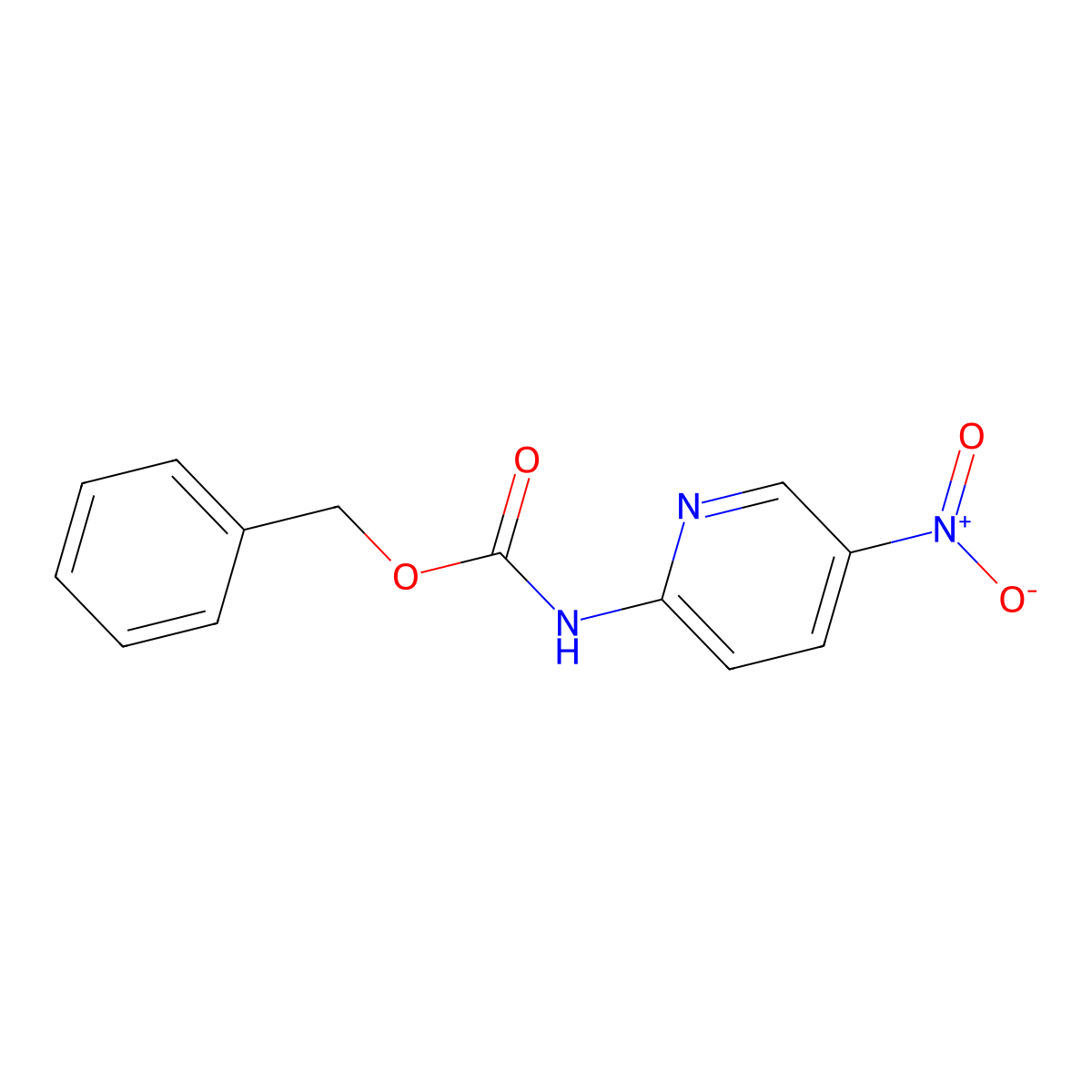 benzyl N-(5-nitropyridin-2-yl)carbamate molecular structure, CAS 2680699-59-4