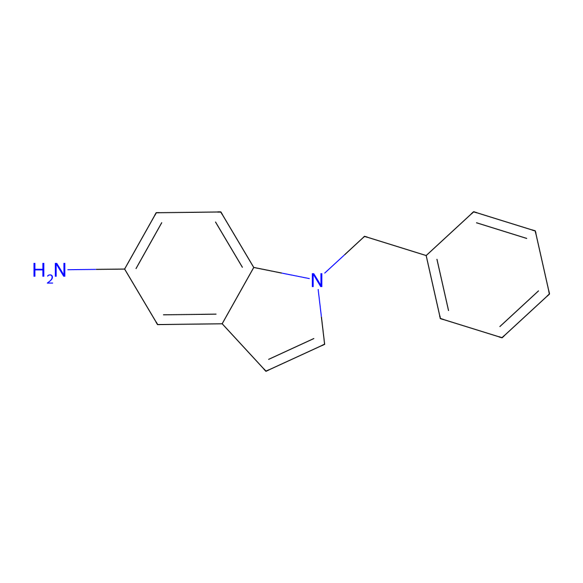 1-Benzyl-1H-indol-5-ylamine molecular structure, CAS 26807-73-8