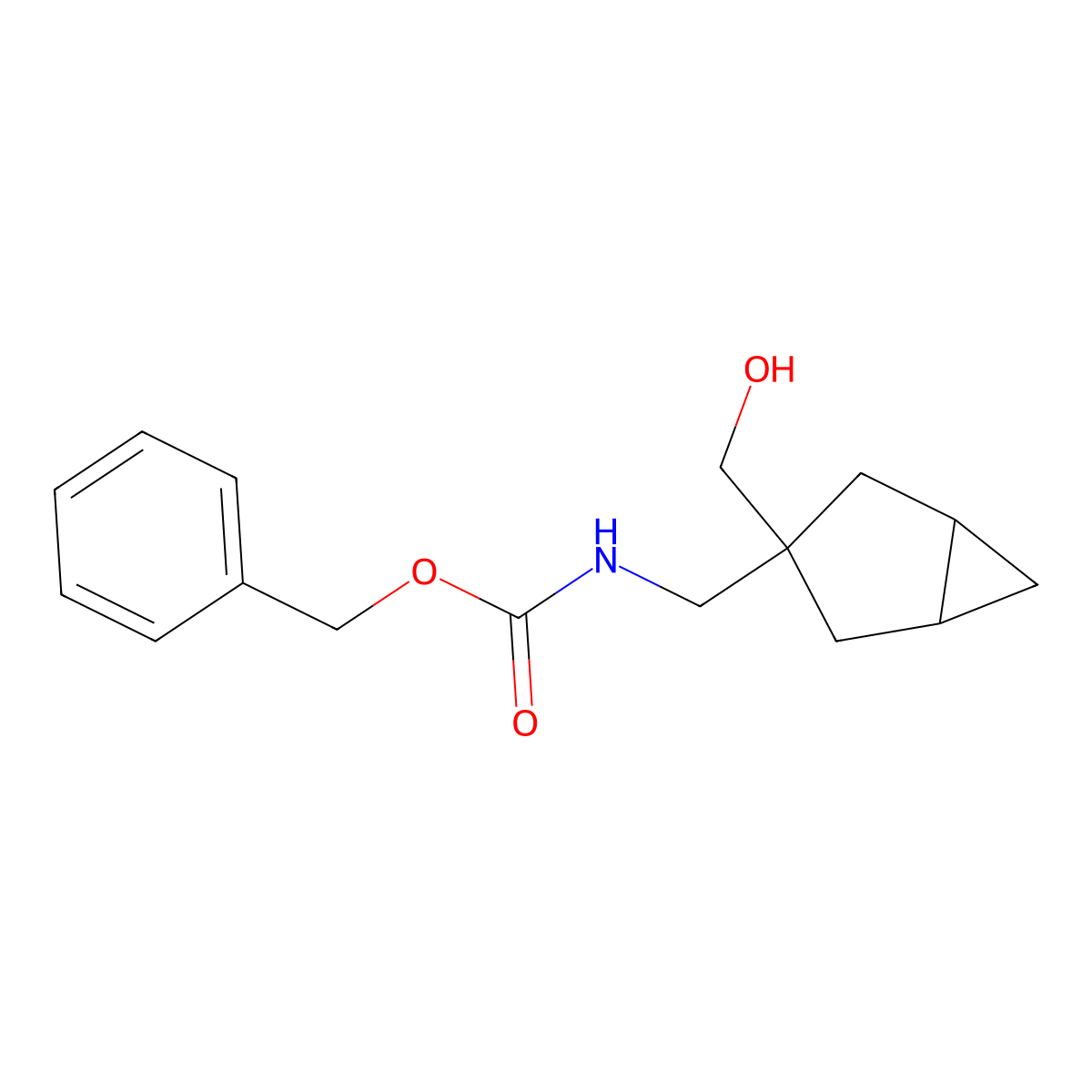 benzyl N-{[3-(hydroxymethyl)bicyclo[3.1.0]hexan-3-yl]methyl}carbamate molecular structure, CAS 2680700-69-8