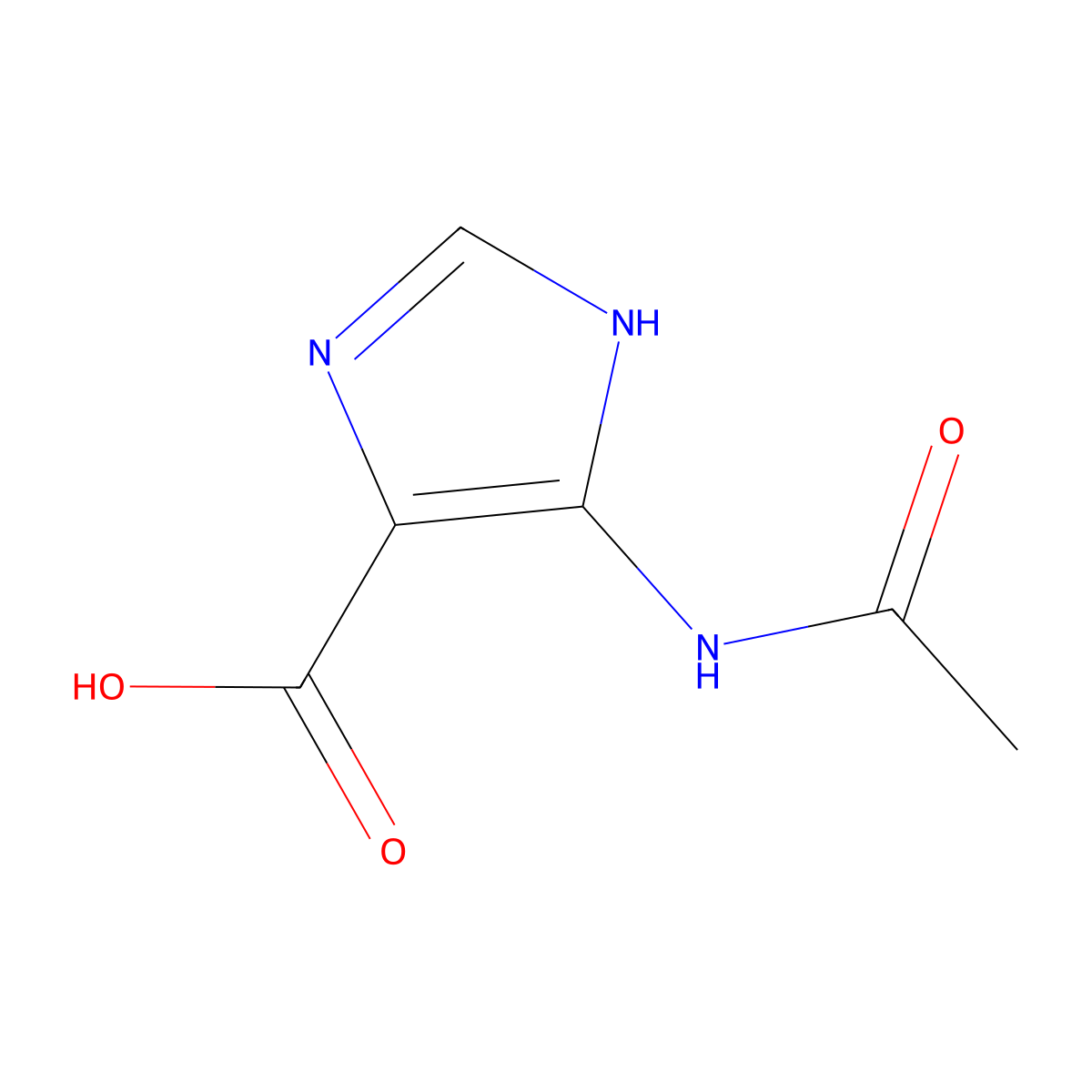 5-acetamido-1H-imidazole-4-carboxylic acid molecular structure, CAS 2680700-73-4