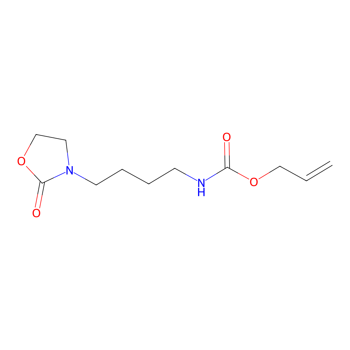 prop-2-en-1-yl N-[4-(2-oxo-1,3-oxazolidin-3-yl)butyl]carbamate molecular structure, CAS 2680701-22-6