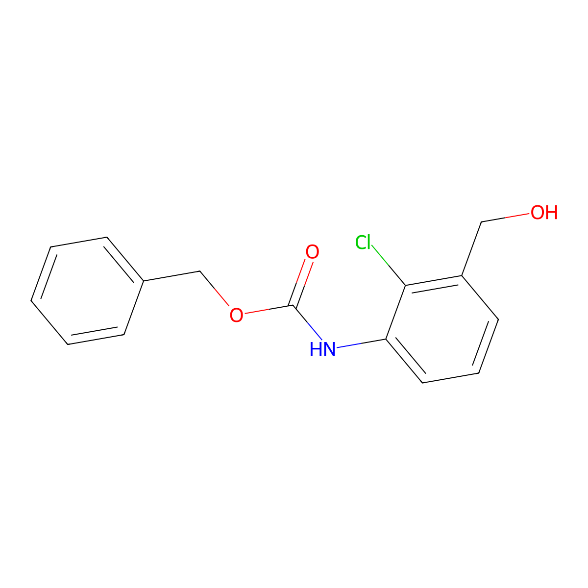 benzyl N-[2-chloro-3-(hydroxymethyl)phenyl]carbamate molecular structure, CAS 2680702-67-2