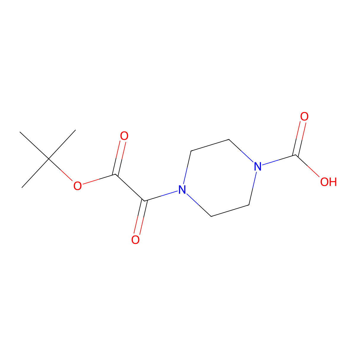 4-[2-(Tert-butoxy)-2-oxoacetyl]piperazine-1-carboxylic acid molecular structure, CAS 2680702-80-9