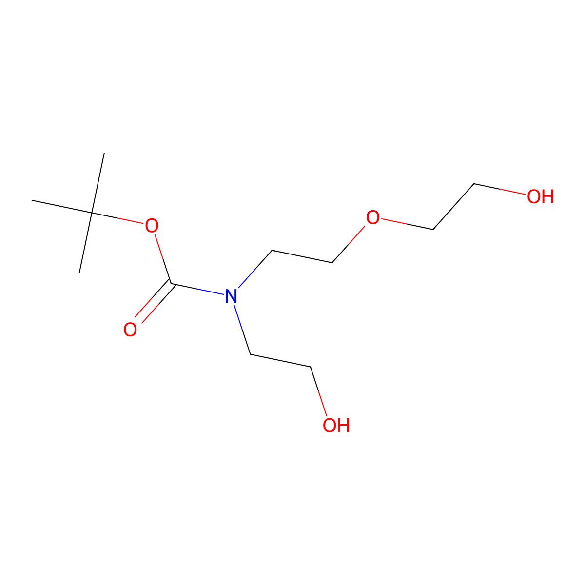 tert-butyl N-[2-(2-hydroxyethoxy)ethyl]-N-(2-hydroxyethyl)carbamate molecular structure, CAS 2680702-89-8