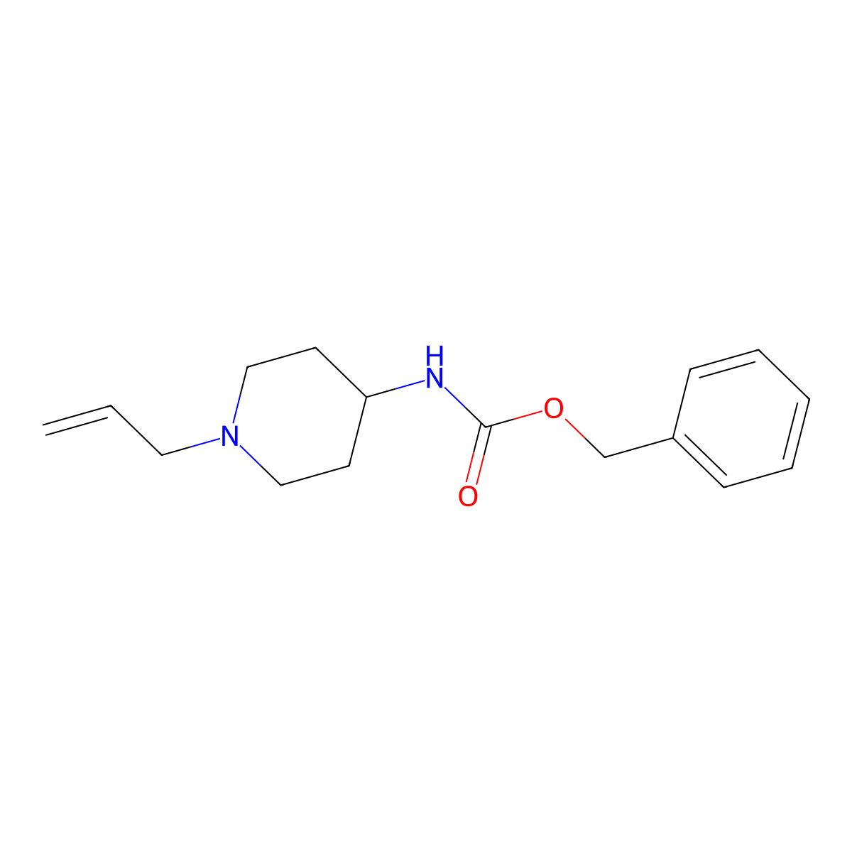 benzyl N-[1-(prop-2-en-1-yl)piperidin-4-yl]carbamate molecular structure, CAS 2680702-94-5