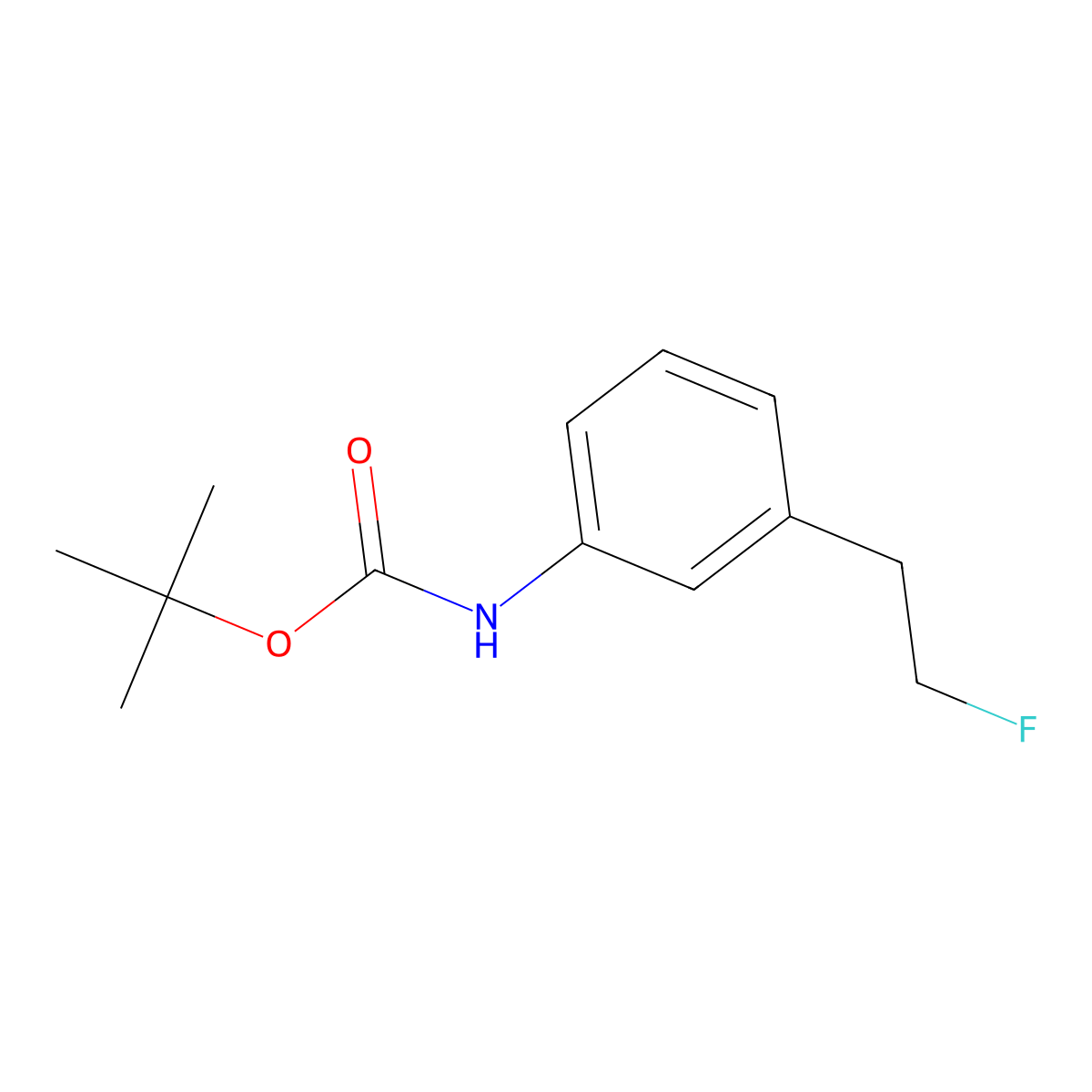 tert-butyl N-[3-(2-fluoroethyl)phenyl]carbamate molecular structure, CAS 2680703-73-3