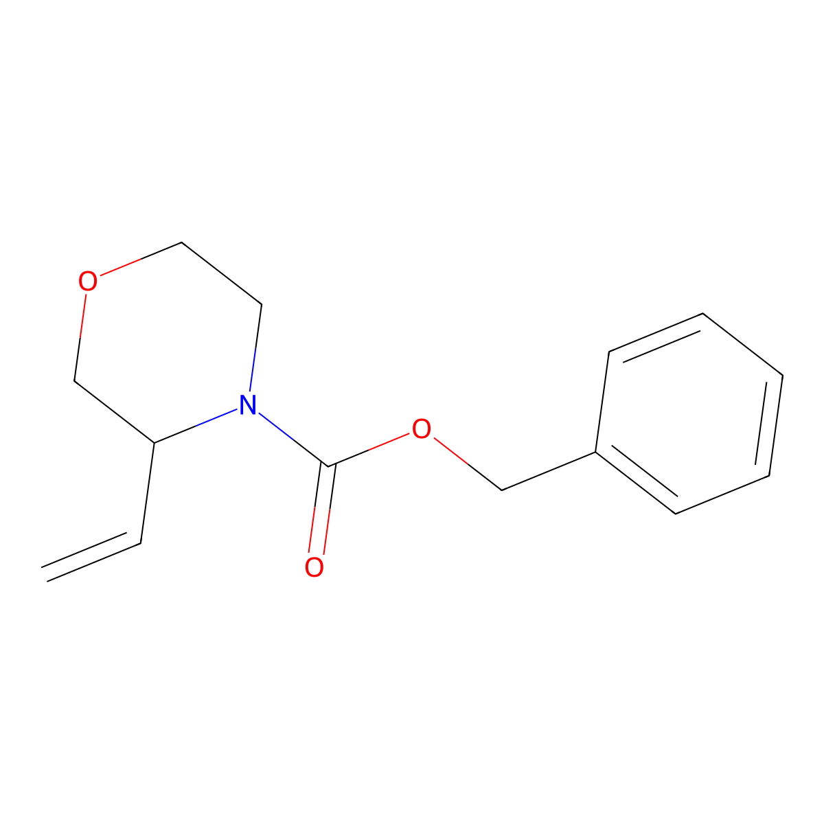 Benzyl 3-ethenylmorpholine-4-carboxylate molecular structure, CAS 2680703-86-8