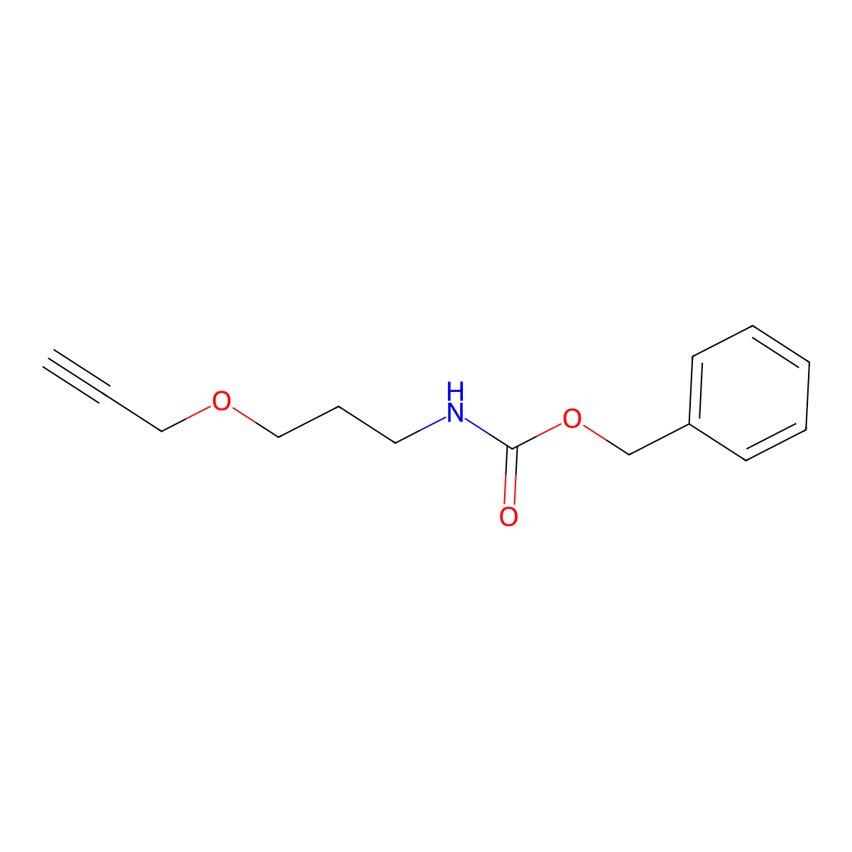 benzyl N-[3-(prop-2-yn-1-yloxy)propyl]carbamate molecular structure, CAS 2680704-56-5