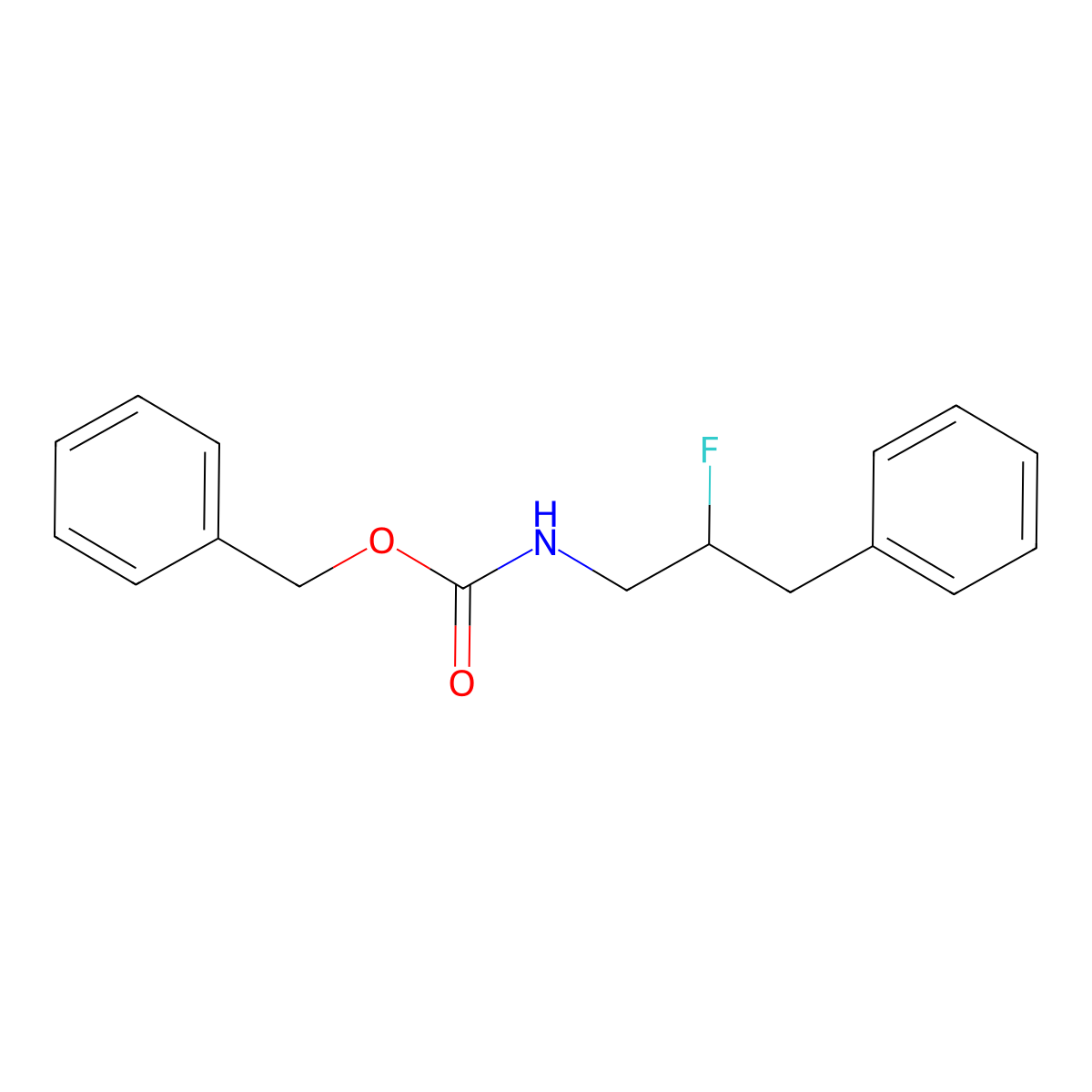 benzyl N-(2-fluoro-3-phenylpropyl)carbamate molecular structure, CAS 2680704-61-2