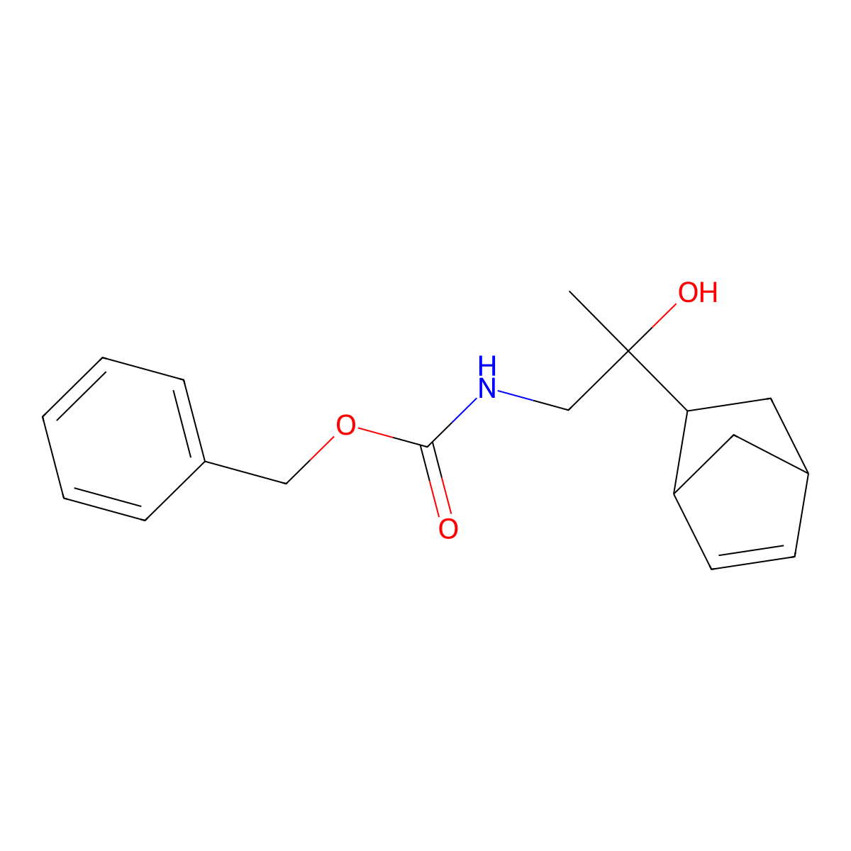 benzyl N-(2-{bicyclo[2.2.1]hept-5-en-2-yl}-2-hydroxypropyl)carbamate molecular structure, CAS 2680705-13-7