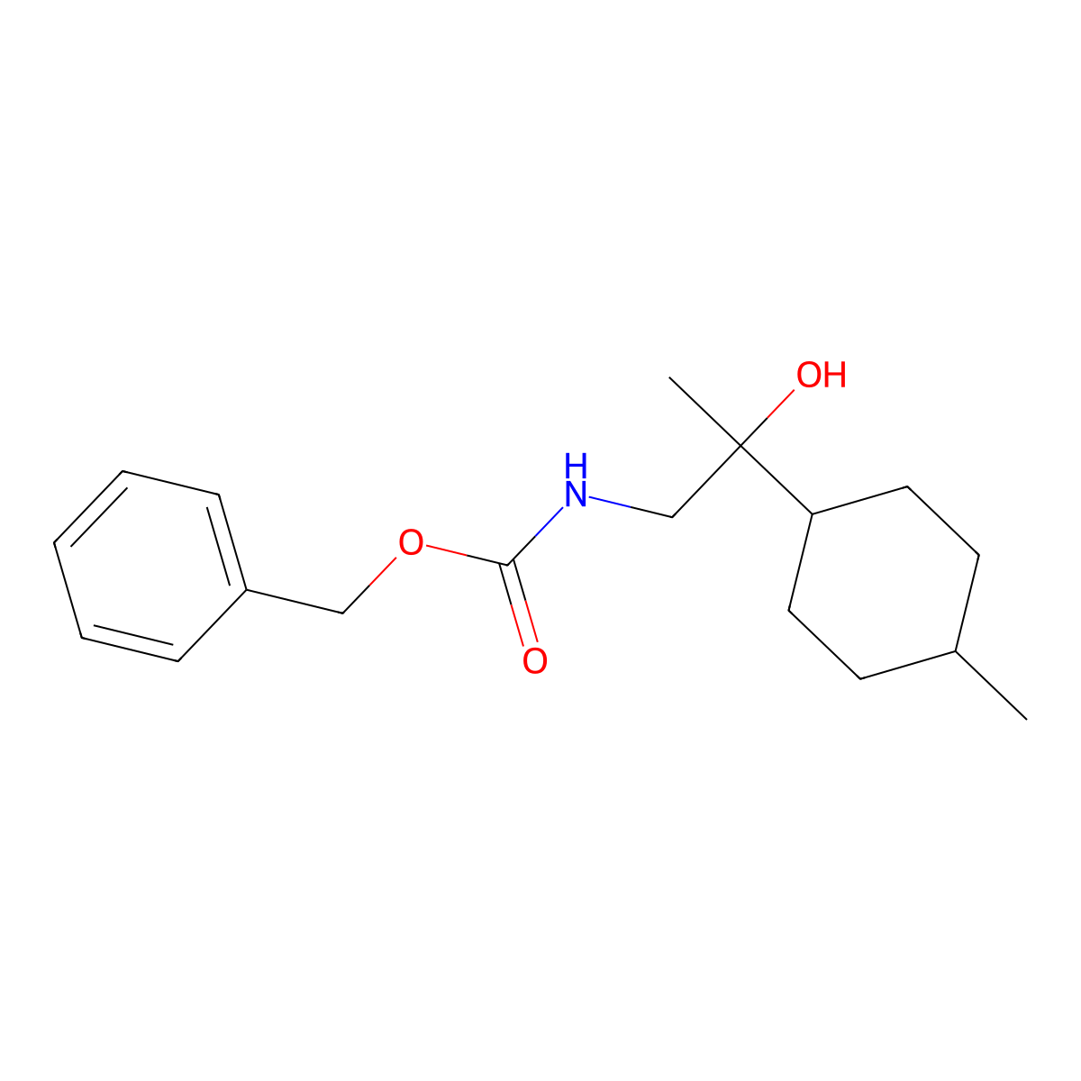 benzyl N-[2-hydroxy-2-(4-methylcyclohexyl)propyl]carbamate molecular structure, CAS 2680706-73-2