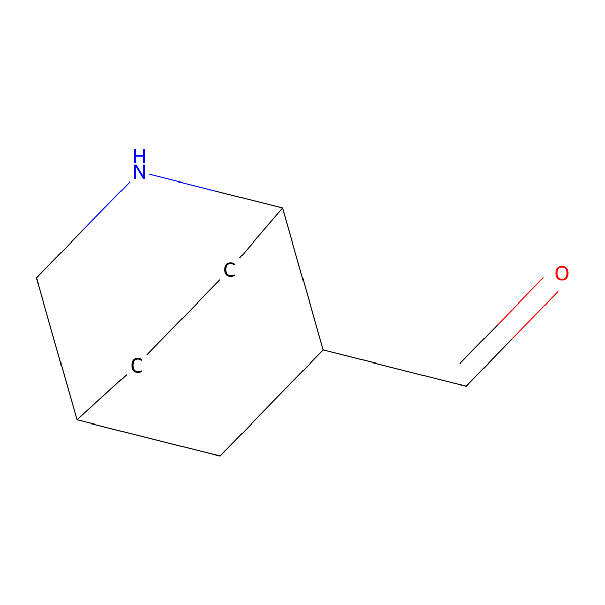 2-Azabicyclo[2.2.2]octane-6-carbaldehyde molecular structure, CAS 2680706-80-1