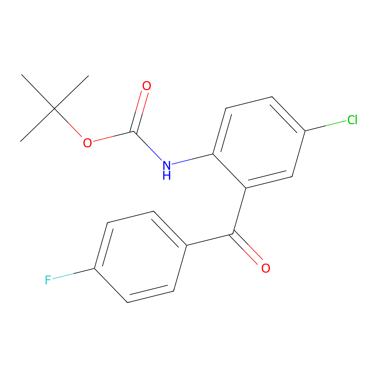 tert-butyl N-[4-chloro-2-(4-fluorobenzoyl)phenyl]carbamate molecular structure, CAS 2680706-97-0