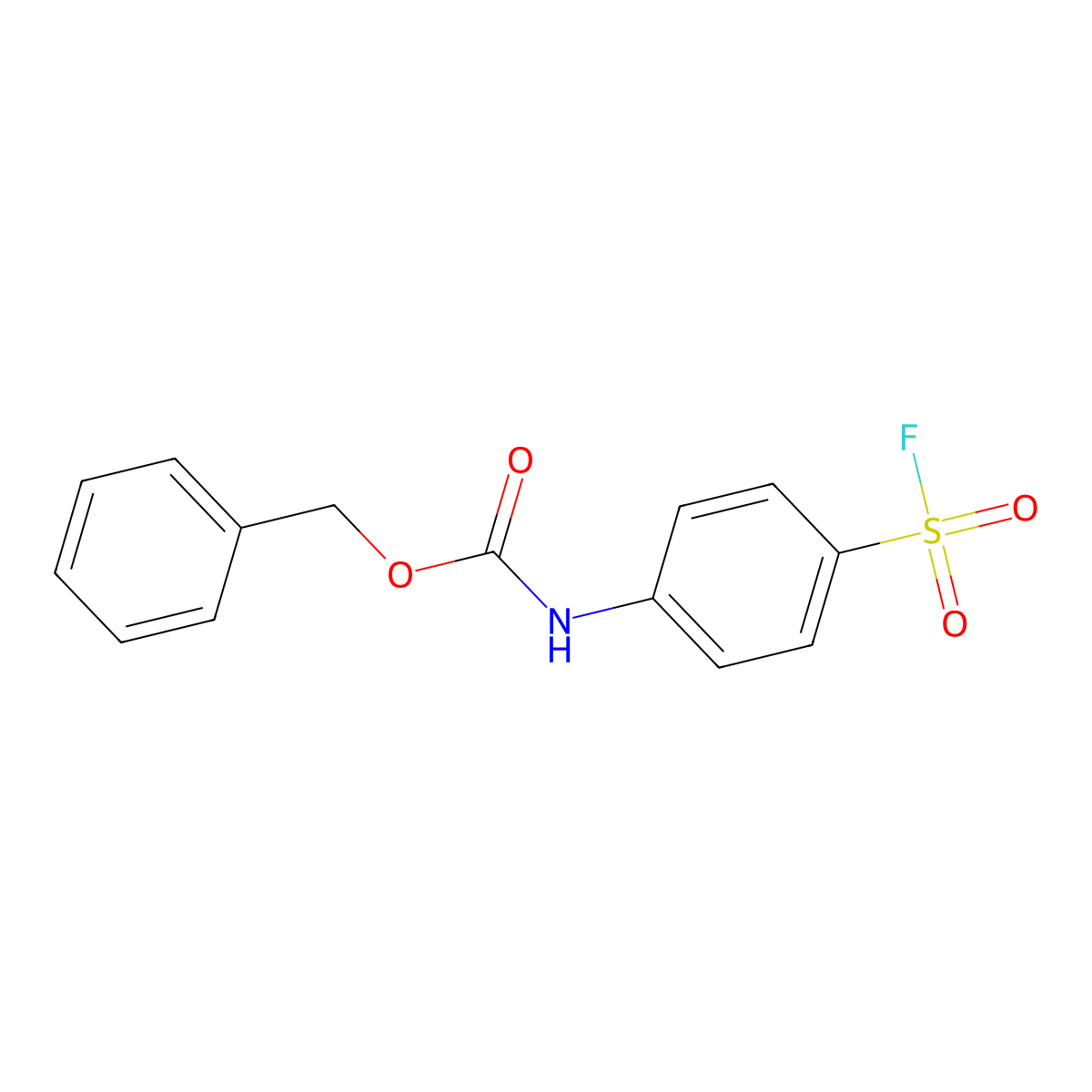 benzyl N-[4-(fluorosulfonyl)phenyl]carbamate molecular structure, CAS 2680707-46-2