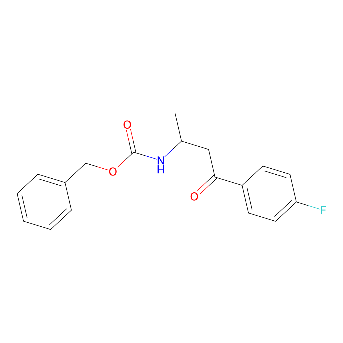 benzyl N-[4-(4-fluorophenyl)-4-oxobutan-2-yl]carbamate molecular structure, CAS 2680707-75-7