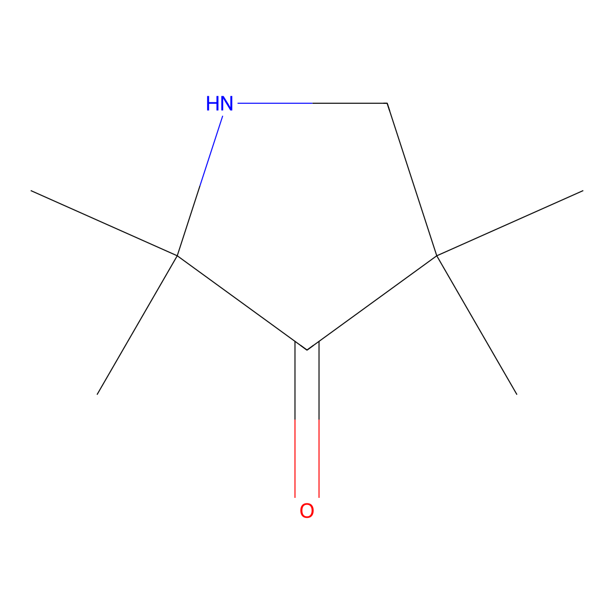 2,2,4,4-Tetramethylpyrrolidin-3-one molecular structure, CAS 2680708-59-0