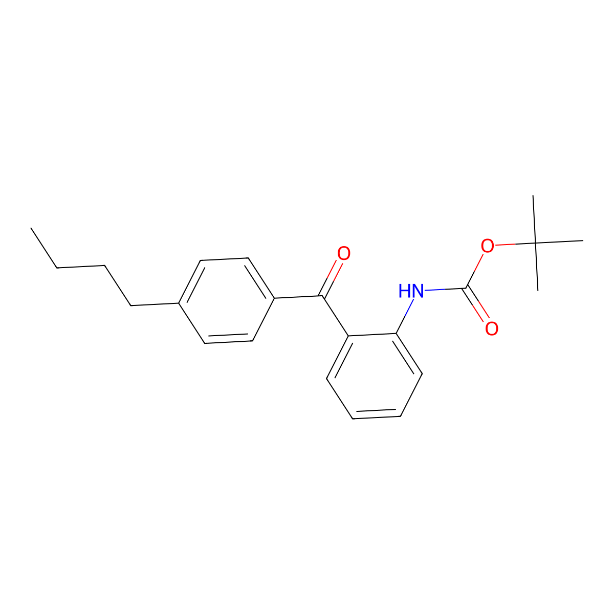 tert-butyl N-[2-(4-butylbenzoyl)phenyl]carbamate molecular structure, CAS 2680708-65-8