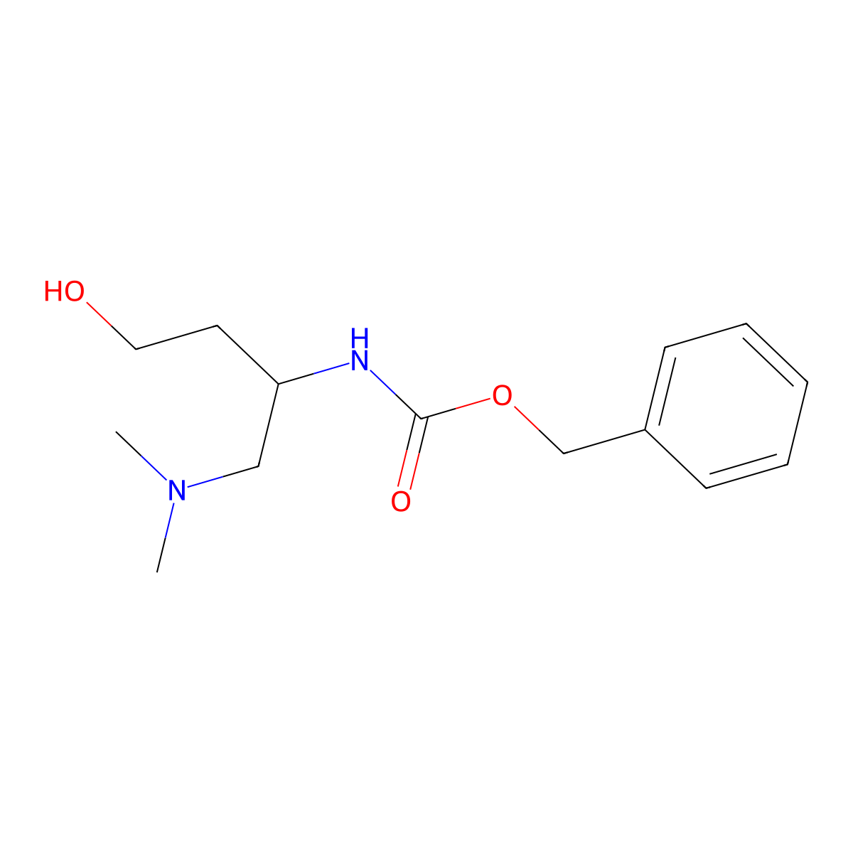 benzyl N-[1-(dimethylamino)-4-hydroxybutan-2-yl]carbamate molecular structure, CAS 2680708-86-3