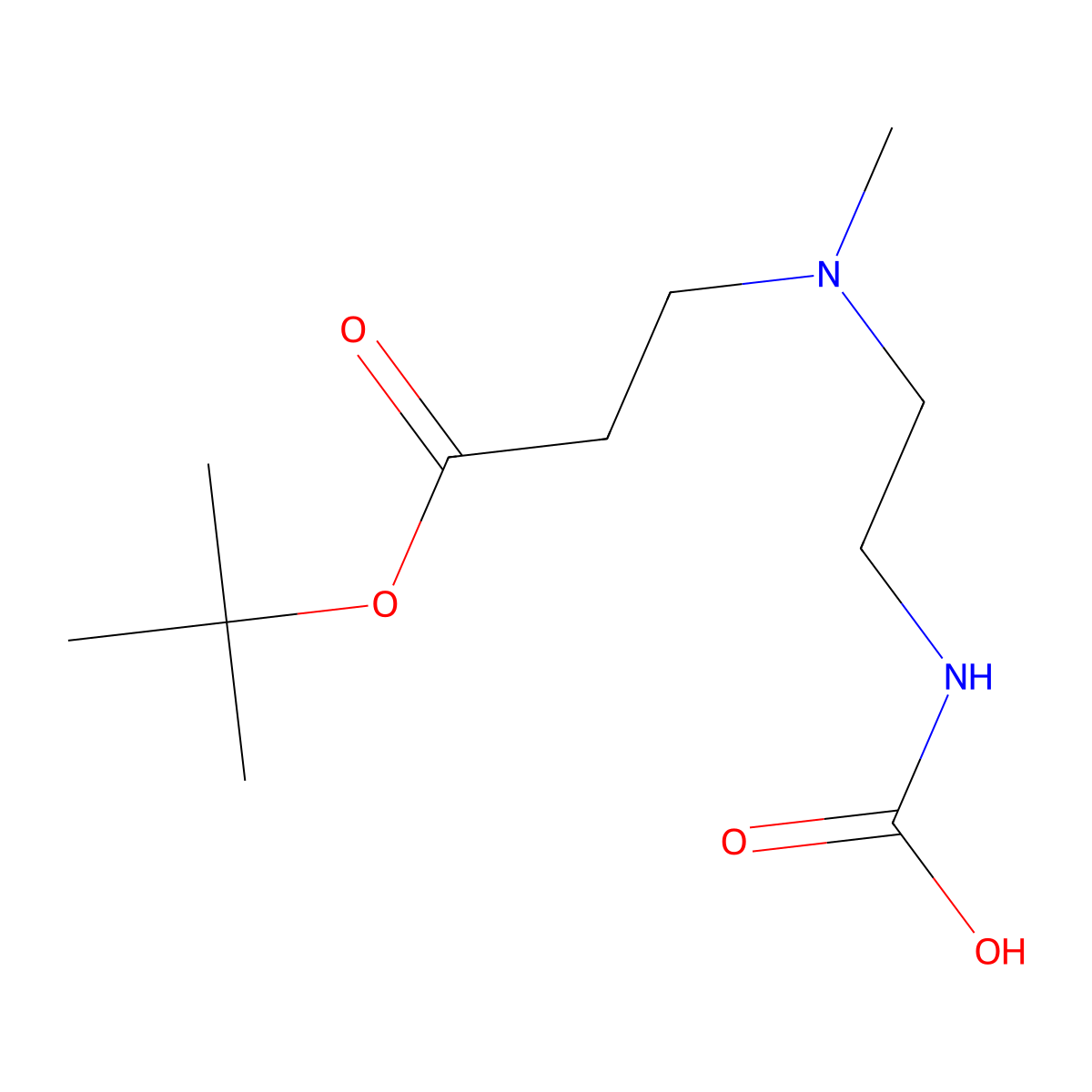 (2-{[3-(Tert-butoxy)-3-oxopropyl](methyl)amino}ethyl)carbamic acid molecular structure, CAS 2680709-09-3