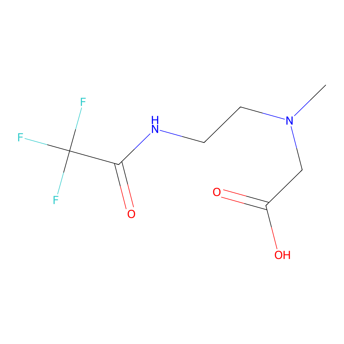2-{Methyl[2-(trifluoroacetamido)ethyl]amino}acetic acid molecular structure, CAS 2680710-83-0