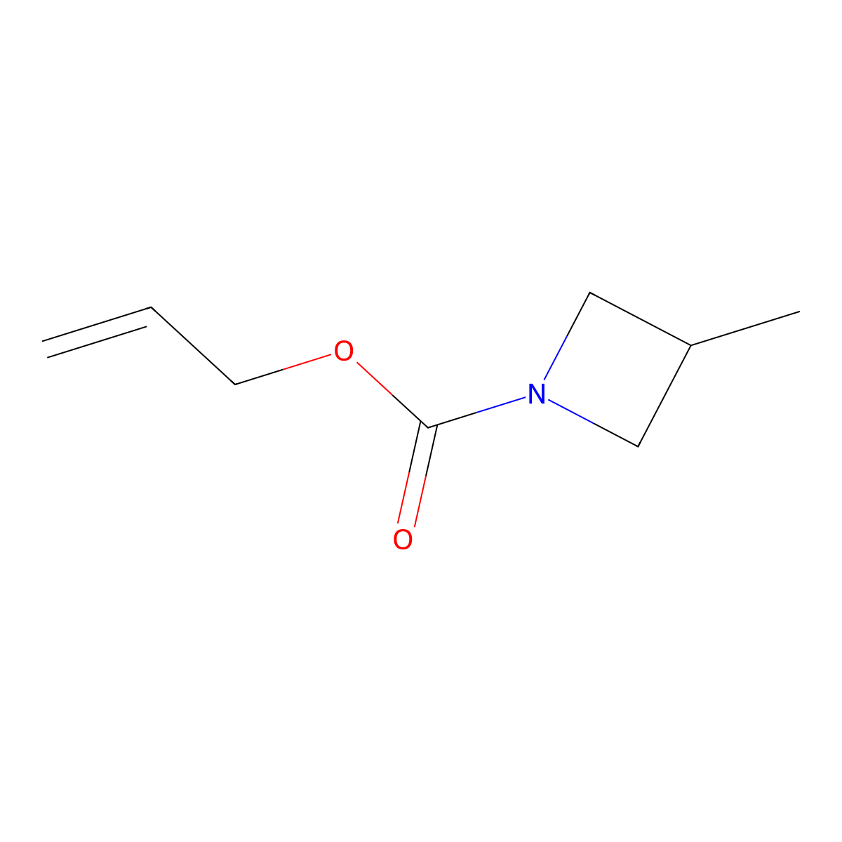 Prop-2-en-1-yl 3-methylazetidine-1-carboxylate molecular structure, CAS 2680711-12-8