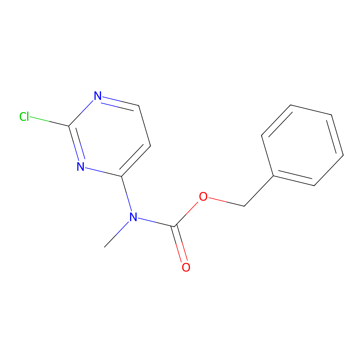 benzyl N-(2-chloropyrimidin-4-yl)-N-methylcarbamate molecular structure, CAS 2680711-62-8