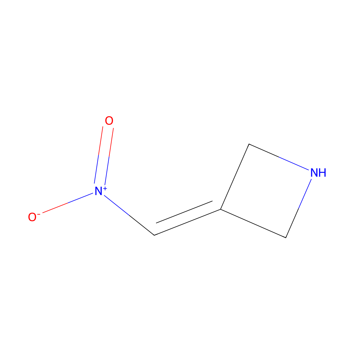 3-(Nitromethylidene)azetidine molecular structure, CAS 2680711-68-4