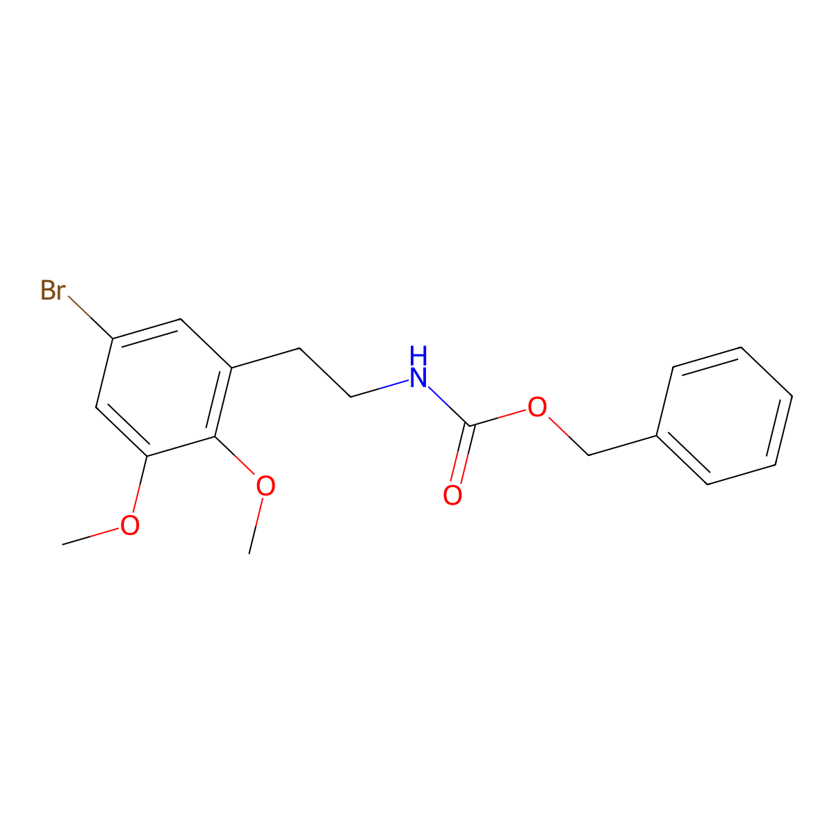 benzyl N-[2-(5-bromo-2,3-dimethoxyphenyl)ethyl]carbamate molecular structure, CAS 2680711-70-8